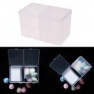 Clear Plastic Cotton Swab Box Storage Organizer Holder Cosmetic Makeup Tool FL