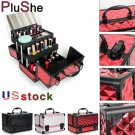 Aluminum Makeup Storage Cosmetic Diamond Organizer Jewelry Manicure Box Suitcase