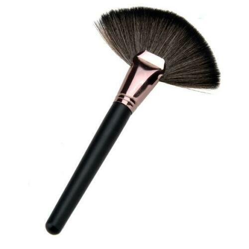 New Modish Pro Makeup Cosmetic Tool Large Fan Blush Powder Foundation US