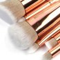 8PCS Pro Makeup Brushes + Bag Foundation Eye Shadow Eyebrow Blush Brushes White