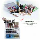 Cosmetic Organizer 4 Drawer Clear Jewelry Makeup Case Storage Box Transparent US