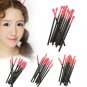 50pcs Disposable Eyelashes Brush Silicone Head Make Up Mascara Brush Kit FL