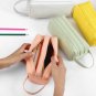 Large Capacity Double Zip Fabric Pencil Case Back To School College Make Up Bag`