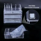 4 Drawer Clear Diamond Jewelry Makeup-Organiz