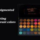 Paleta de sombra de ojos de maquillaje de 35 colores mezclable grueso