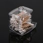 Clear Makeup Storage Cotton Swab Holder Box Cosmetic Organizer PS Plastic