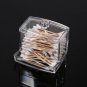 Clear Makeup Storage Cotton Swab Holder Box Cosmetic Organizer PS Plastic