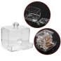 Clear Makeup Storage Cotton Swab Holder Box Cosmetic Organizer PS Plastic