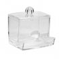 Clear Makeup Storage Cotton Swab Holder Box Cosmetic Organizer PS Plastic