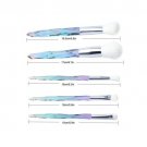 5PCS Makeup Brushes Set Foundation Eyeshadow Eyeliner Lip Brush Rainbow Diamond