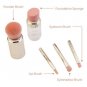 Professional Make Up Brush Gold, Eyebrow Brush Lip Brush Eyeshadow Brush 5 in 1