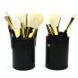 Leather Makeup Storage Empty Holder Cosmetic Cup Case Box For Makeup Brush Pen