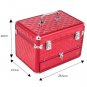 Makeup Train Case with 24 compartments Nail polish storage 1 Drawer Professional