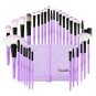 32Pcs Pro Make up Brush Blush Foundation Eye Lip Brush With Bag Purple Style US