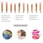 New 10Pc Makeup Brushes Set Mermaid Foundation Eyeshadow Contour Eye Lip Brush