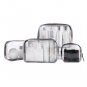 1-4PCS Clear Transparent Plastic PVC Travel Cosmetic Make Up Toiletry Bag Zipper