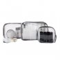 1-4PCS Clear Transparent Plastic PVC Travel Cosmetic Make Up Toiletry Bag Zipper