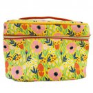 Spring Floral Makeup Travel Case, Make Up Train Carrier Holder Cosmetics Bag