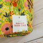 Spring Floral Makeup Travel Case, Make Up Train Carrier Holder Cosmetics Bag