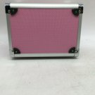 Professional Pink Makeup Cosmetic Extendable Tray Organizer Case With Mirror