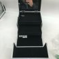 Professional Pink Makeup Cosmetic Extendable Tray Organizer Case With Mirror