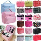 Womens Make Up Bag Vanity Case Portable Cosmetic Organiser Beauty Storage Box