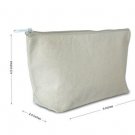 Set of 3 - Zipper pouch 100% Cotton canvas | blank bulk | DIY arts & crafts