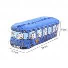 Cartoon Bus Pen Pencil Case Canvas Makeup Box Storage Bag Pouch Kids Stationery