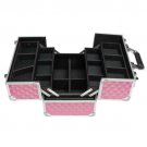 New 14"Pro Aluminum Makeup Train Case Travel Cosmetic Organizer Case Jewelry Box