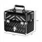 New 14"Pro Aluminum Makeup Train Case Travel Cosmetic Organizer Case Jewelry Box