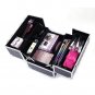 New 14"Pro Aluminum Makeup Train Case Travel Cosmetic Organizer Case Jewelry Box