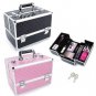 New 14"Pro Aluminum Makeup Train Case Travel Cosmetic Organizer Case Jewelry Box