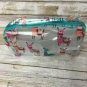 Llama Zipper Make Up Bag Clear/Turquois