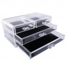 SF-1005-2 Cosmetics Storage Rack 2 Small And 2 Larger Transparent Drawers BR