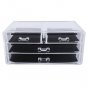 SF-1005-2 Cosmetics Storage Rack 2 Small And 2 Larger Transparent Drawers BR