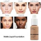 PHOERA Foundation Makeup Full Coverage Liquid Base Brighten Long-Lasting Shade