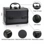 Aluminum Makeup Train Case w/Handle Jewelry Box Cosmetic Organizer Storage US