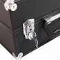 Aluminum Makeup Train Case w/Handle Jewelry Box Cosmetic Organizer Storage US