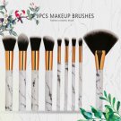 9pcs/Set Pro Marble Pattern Makeup Brushes Foundation Beauty Cosmetic Tools