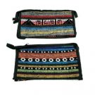 Aztec Small Makeup Cosmetic Accessories Pouch Travel Organizer Bag Lot Of 2