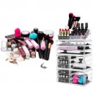 Large Acrylic Cosmetic Makeup Organizer Jewelry Drawer Storage Box Display Case