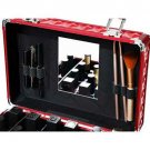 Makeup Train Case with 24 Compartment Lipstick Jewelry Brush Storage Box Durable
