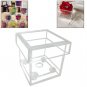 Acrylic Flower Box Clear Decorative Square Rose Pot Holder Makeup Fashion