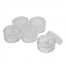 100* Multi-purpose Clear Plastic Sample Container Mini Bottle Pot Makeup Box 5ml