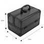 Aluminum Makeup Train Case w/Handle Jewelry Box Cosmetic Organizer Storage 9''