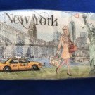 New York City NY Statue of Liberty Pencils Case Makeup Bag Kit Travel Porches