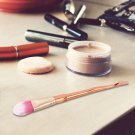 Foundation Powder Makeup Brush Aluminum Tube Nylon Hair Soft Face Blush Pen S1