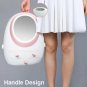 Portable LED Mirror USB Charging Makeup Dustproof Waterproof Storage Box Drawer