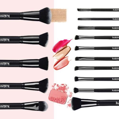 15pcs Makeup Brushes Set Foundation Powder Kabuki Concealer Blend Brushes &case