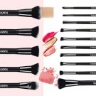 15pcs Makeup Brushes Set Foundation Powder Kabuki Concealer Blend Brushes &case